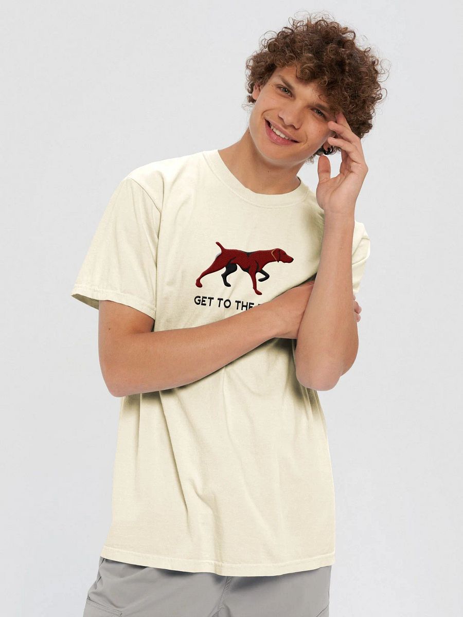 Get to the Point T-Shirt(Embroidered) of a German Shorthaired Pointer(Solid Liver) product image (8)