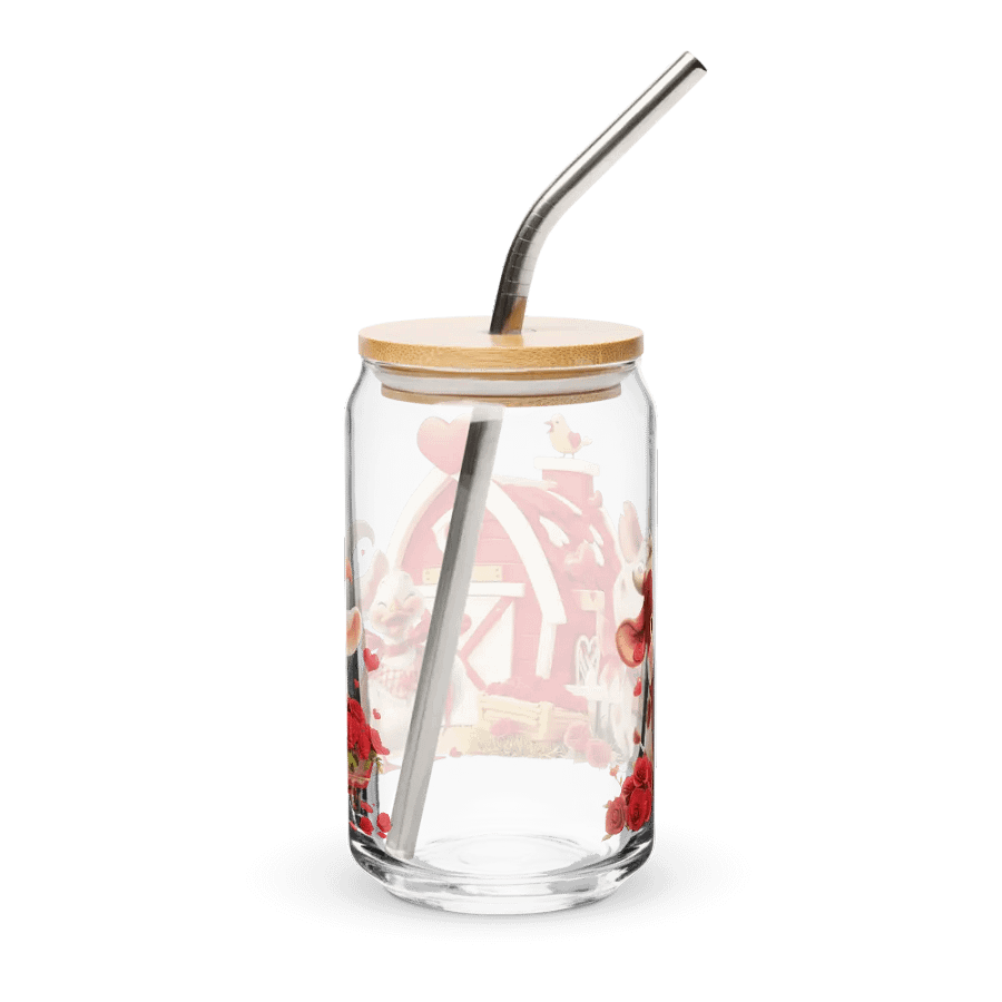 Farmyard Valentine Friends Can-Shaped Glass product image (2)