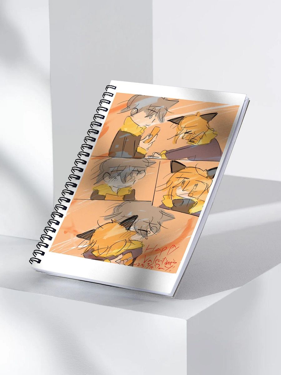 Ray and the fox Valentine's day notebook product image (3)
