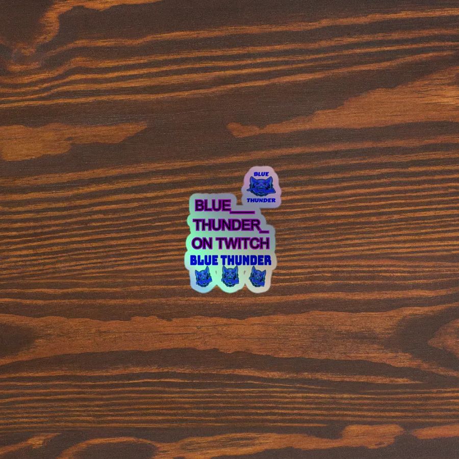 Neon Blue Thunder Twitch Sticker product image (5)