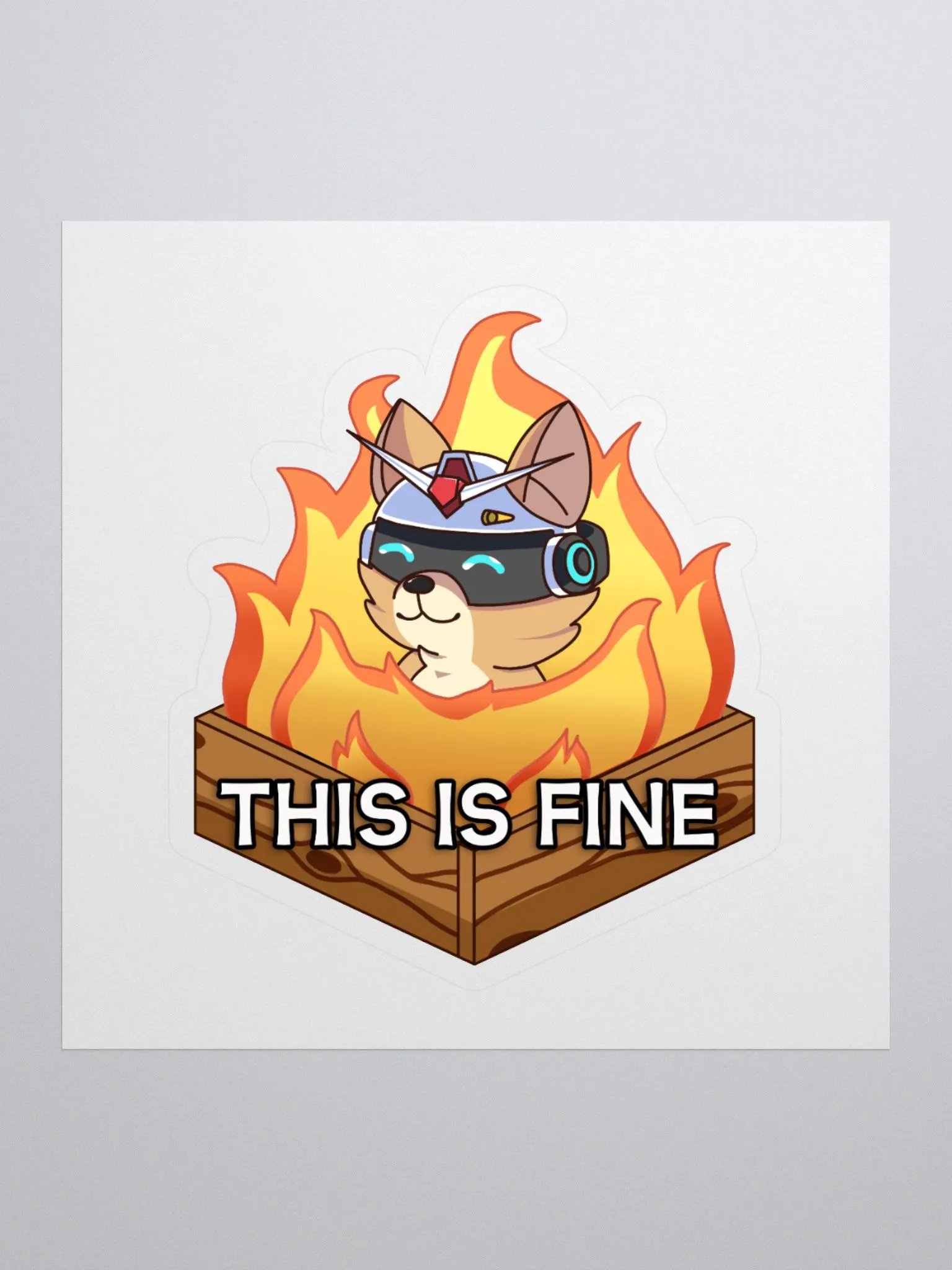 THIS IS FINE Sticker product image (1)