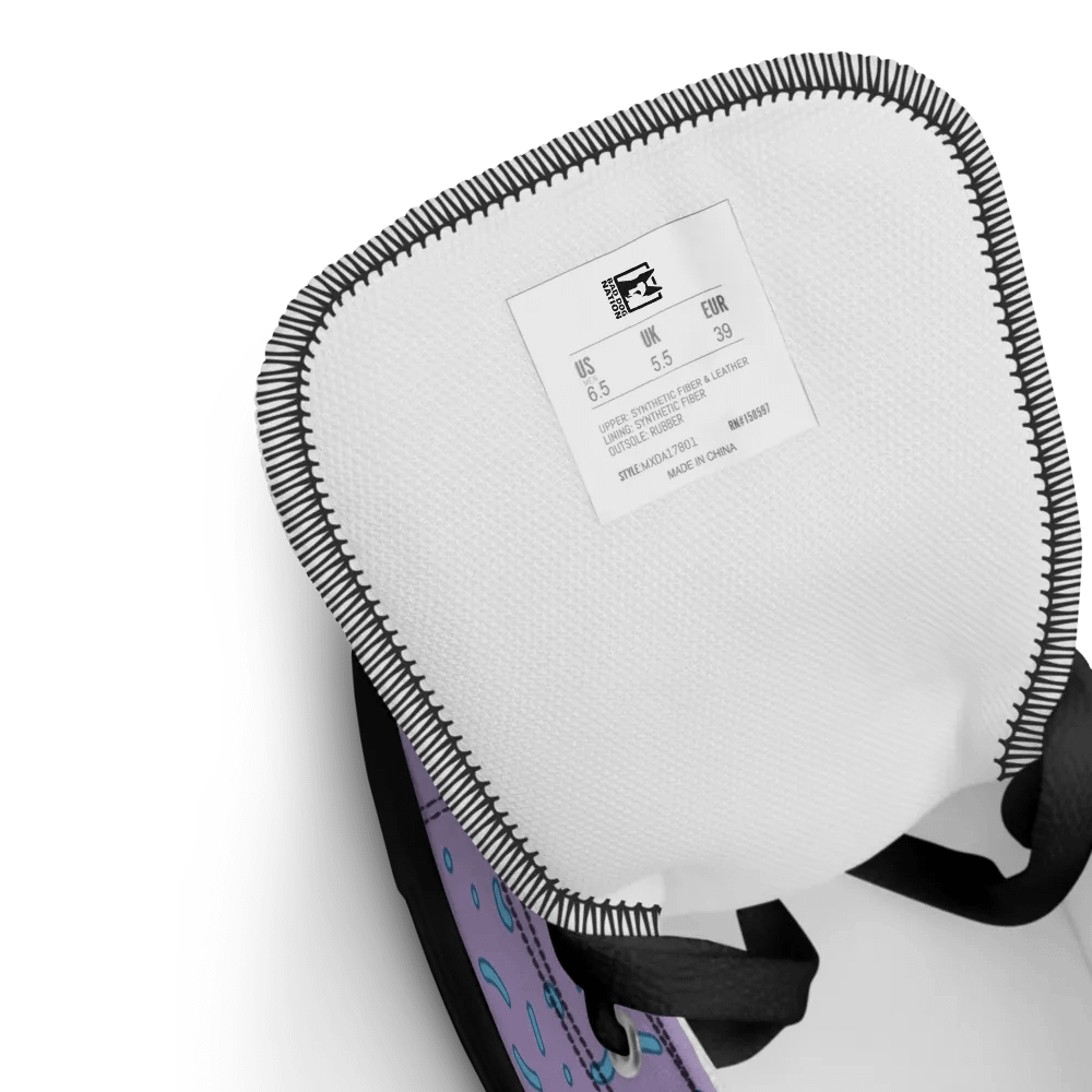 Rottweiler Angry Pup - Women's High Top Canvas Shoe product image (11)