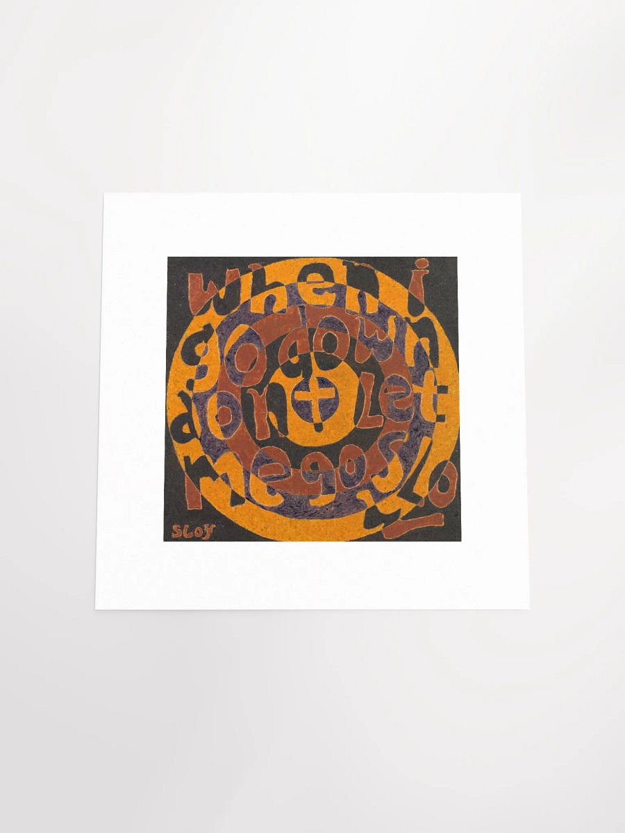 When I Go Down Print product image (5)