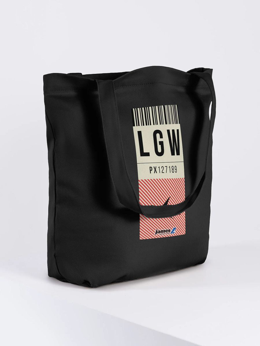 London Gatwick (LGW) Stylish Luggage Tag Tote Bag product image (4)