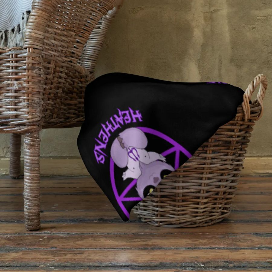 Peace, Love, Heathens Throw Blanket - Purple product image (22)