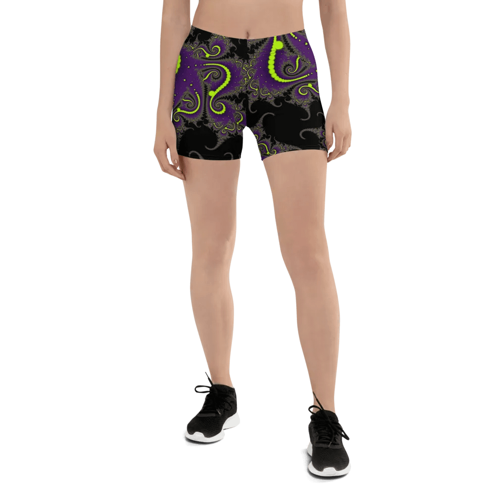 Fractal Bike Shorts - Acid Nights product image (3)