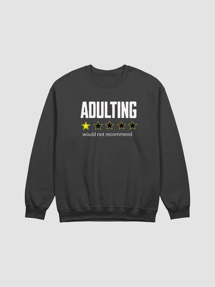Adulting: Would Not Recommend Sweatshirt (Unisex) product image (1)