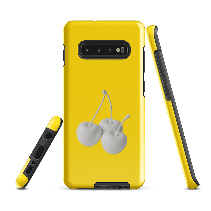 Yellow White Cherry Cherry Cherries Glossy Cherries Samsung® Tough Case product image (2)