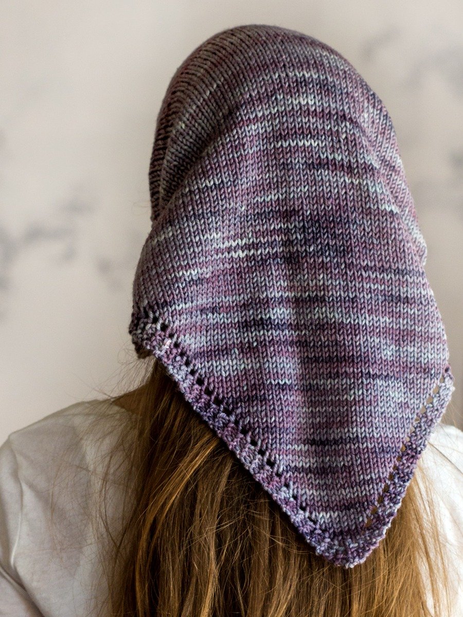 Triangle Scarf Bandana Knitting Pattern - Cheerful product image (5)