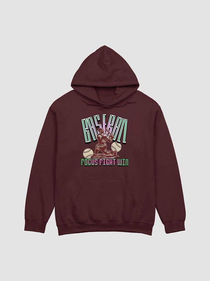 Focus Fight Win Baseball Player Hoodie product image (13)