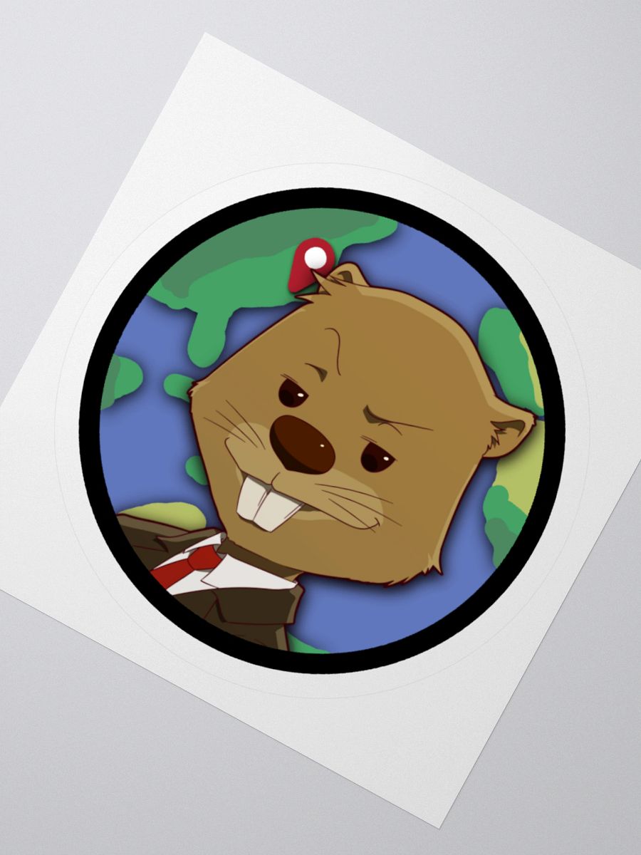 Beaver Geography Logo Sticker product image (2)