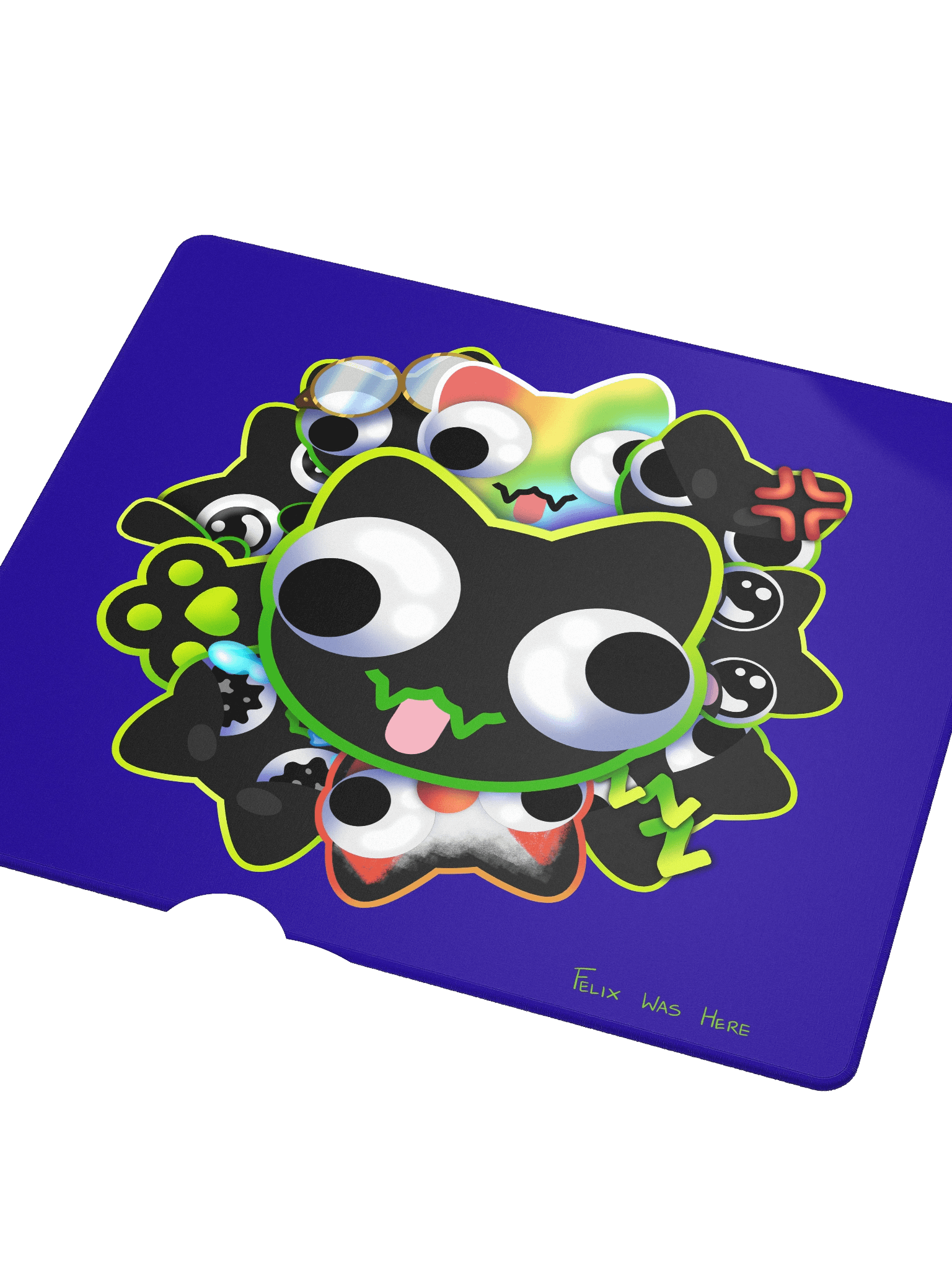 Mousepad Large - DerpBurst on Blue product image (3)