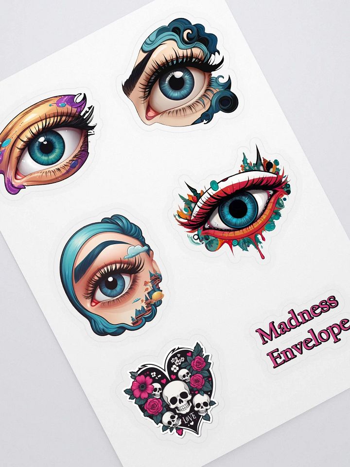 Monster Girl Blue Eye Sticker Set - Collector's Sticker Pack product image (2)