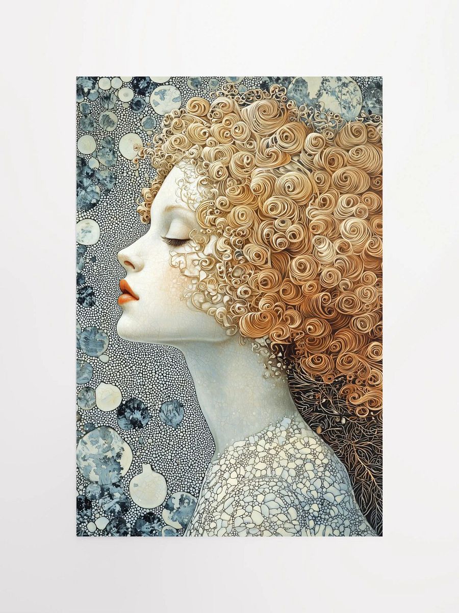 Golden Curls Enchantress: Fantasy Poster of a Magical Forest Fairy product image (4)
