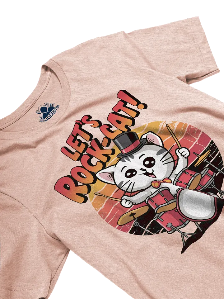 Rock-Cat Drummer T-Shirt product image (2)