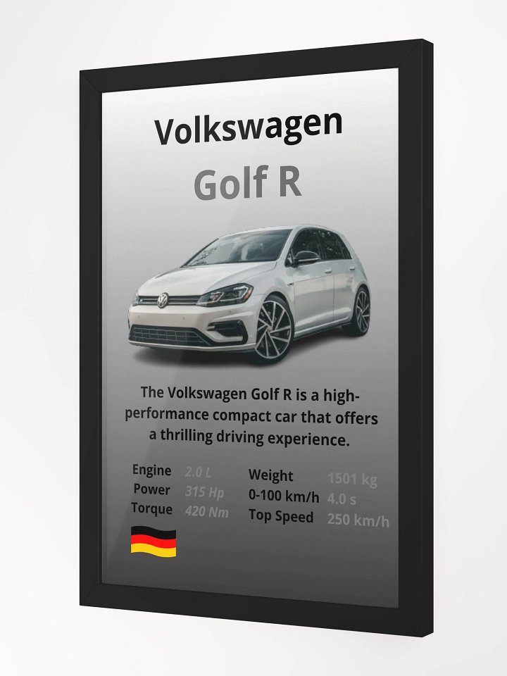 Volkswagen Golf R Wall Poster product image (2)