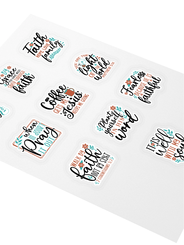 Faithful Reminders Sticker Sheet product image (2)