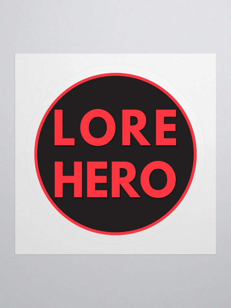 Lore Hero logo sticker