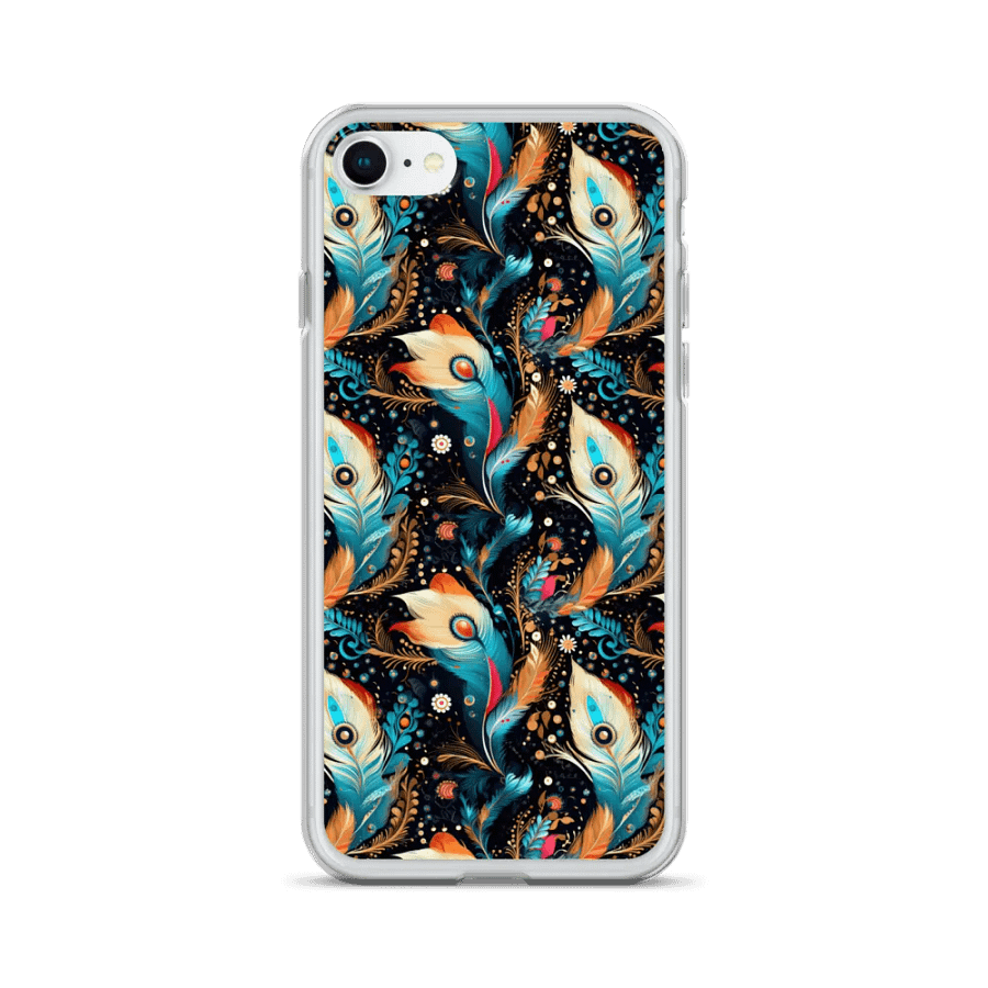 Ethereal Feathers Clear iPhone® Case. product image (1)