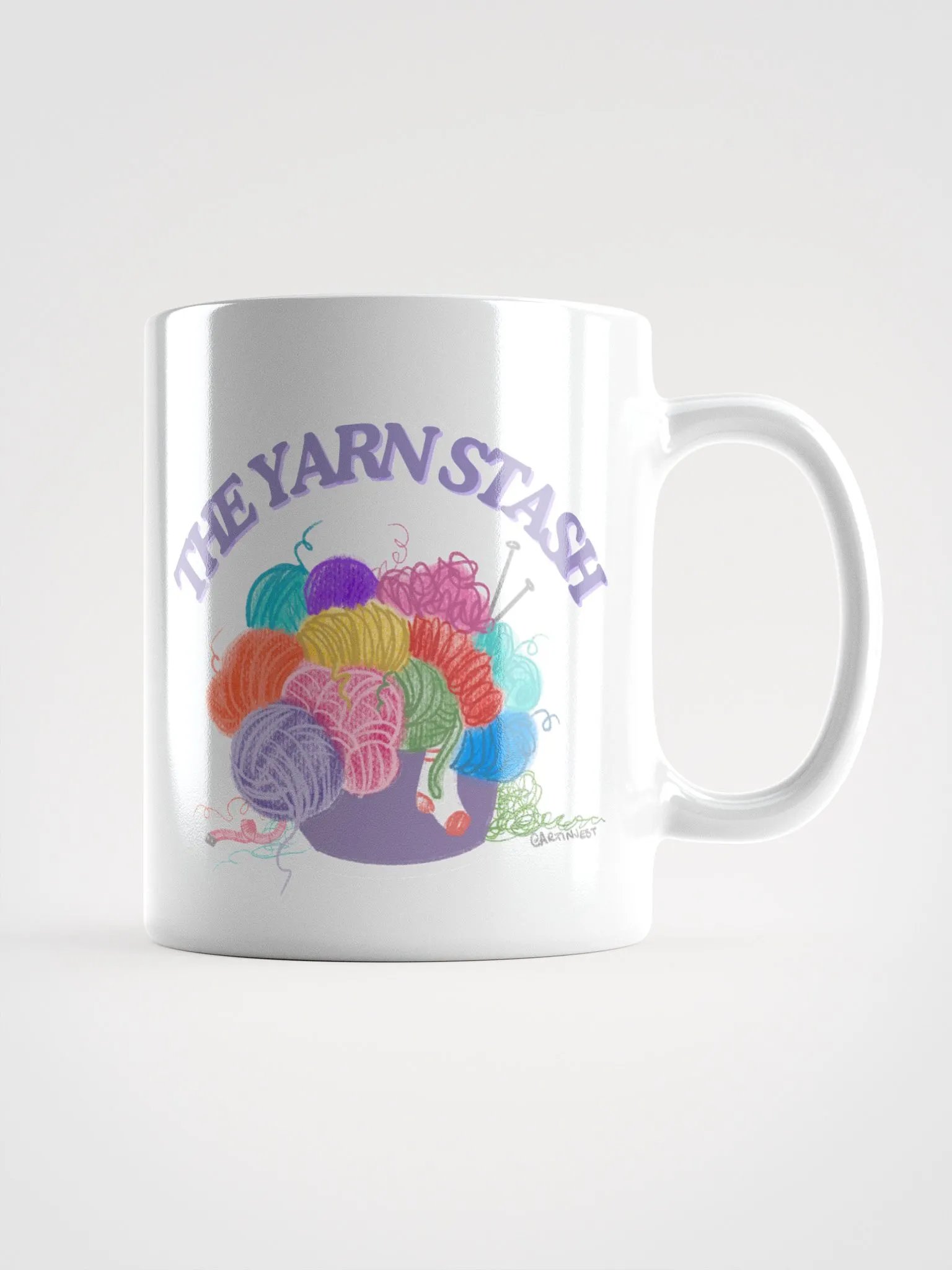 The Yarn Stash Glossy Mug product image (2)