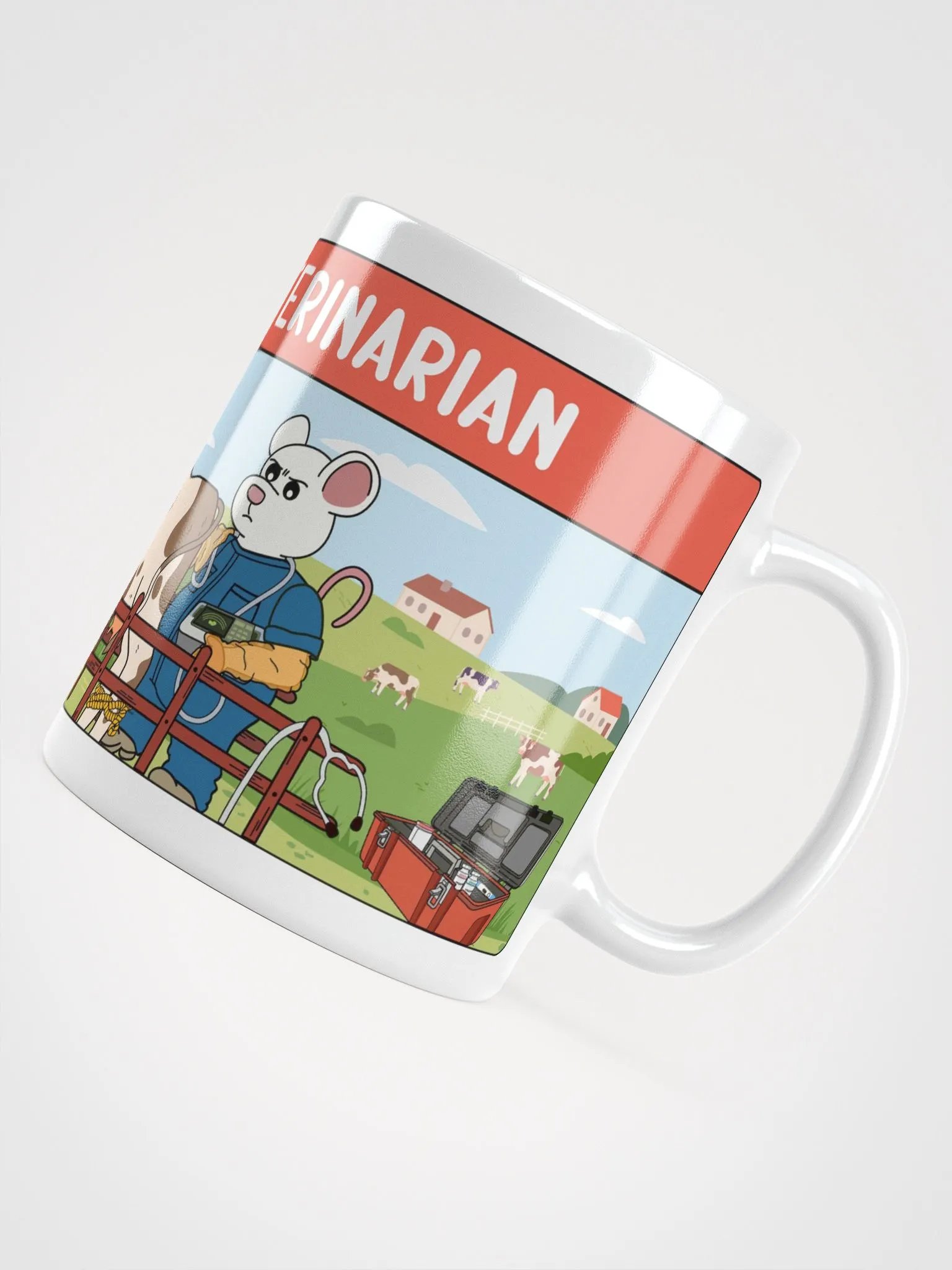 "Bovine veterinarian" Ceramic mug product image (5)