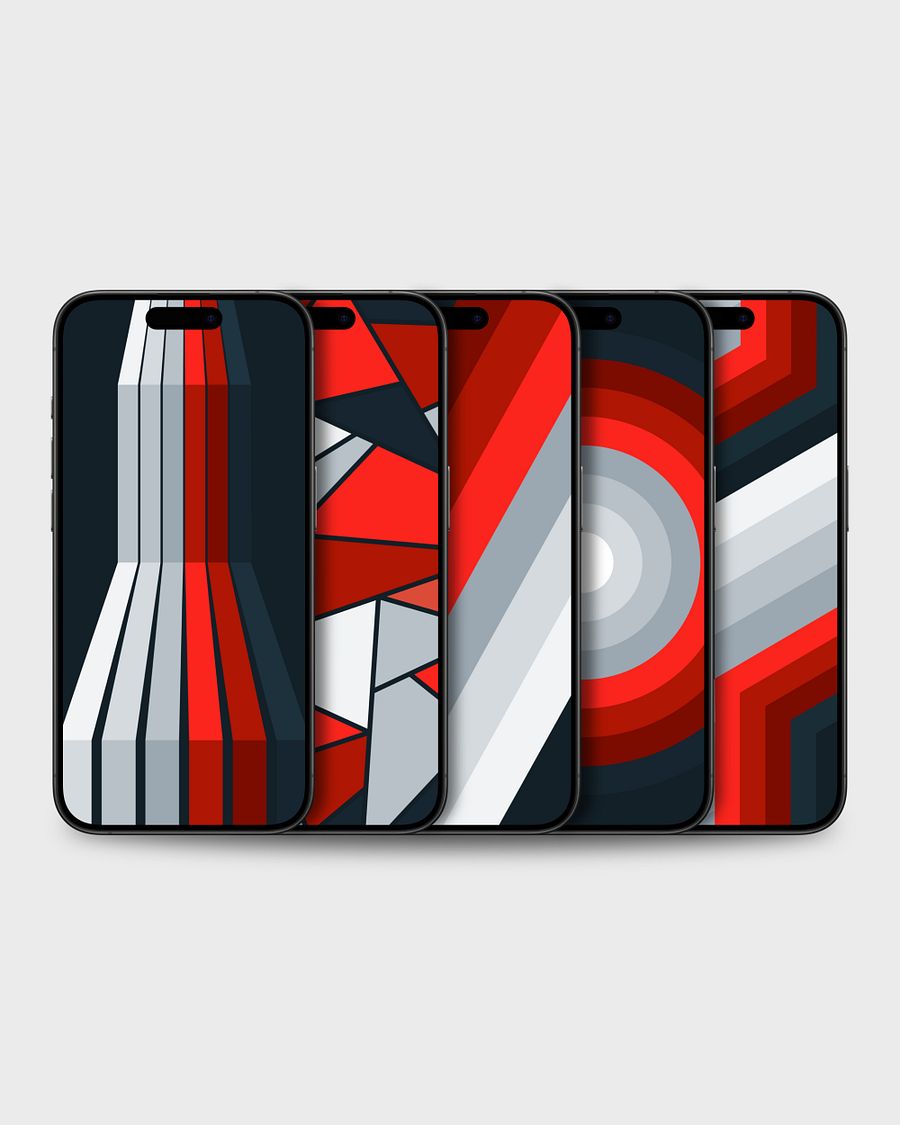 Crimson Symmetry 8K Wallpaper Pack product image (3)
