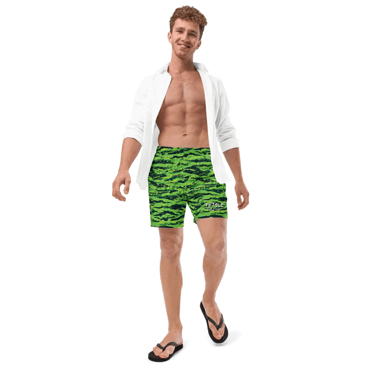 Green Camo Swim Trunks product image (1)