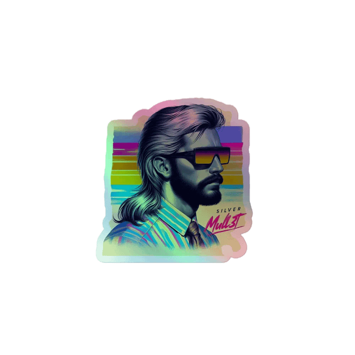 MULL3T FACE HOLO STICKER product image (1)
