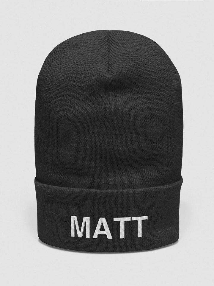 MATT Name Beanie product image (2)