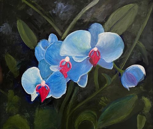Aprende a pintar orrquideas con http://@aliciamauryfineart