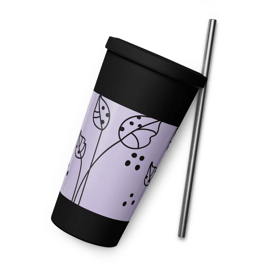 Insulated Tumbler with a Straw (PURP) product image (9)