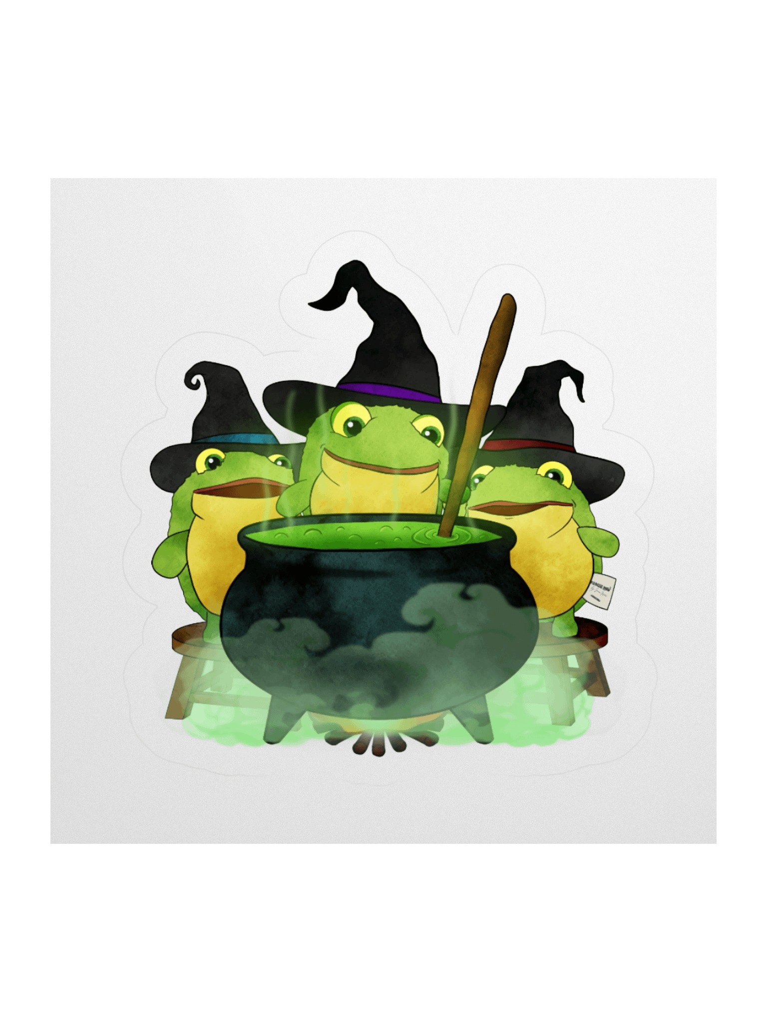 FROGGIE WITCHES STICKER product image (3)