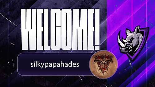 Welcome @silkypapahades to @RhinoEsportsGG stream / content team glad to have you here in the rhino kingdom 🎮🏆🫡💪👀🦏