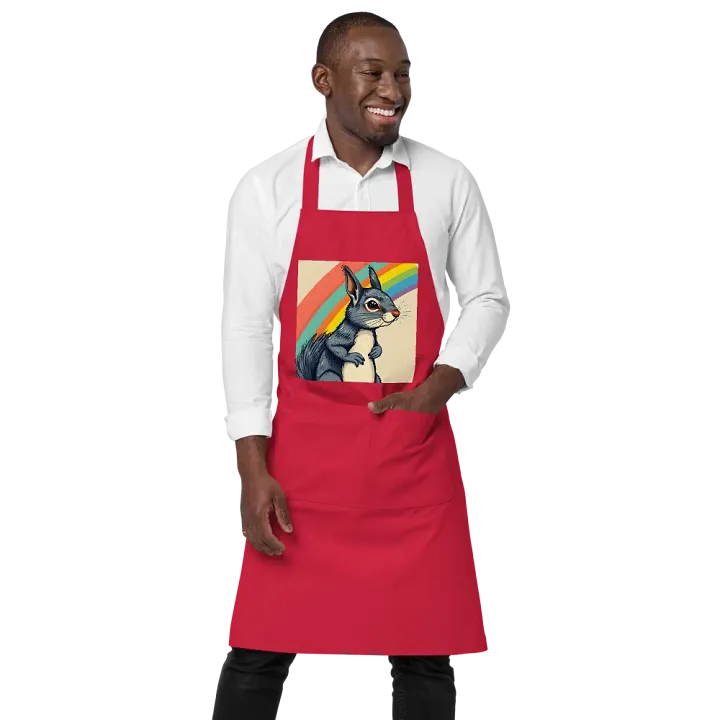 Rainbow Squirrel Organic Apron product image (1)