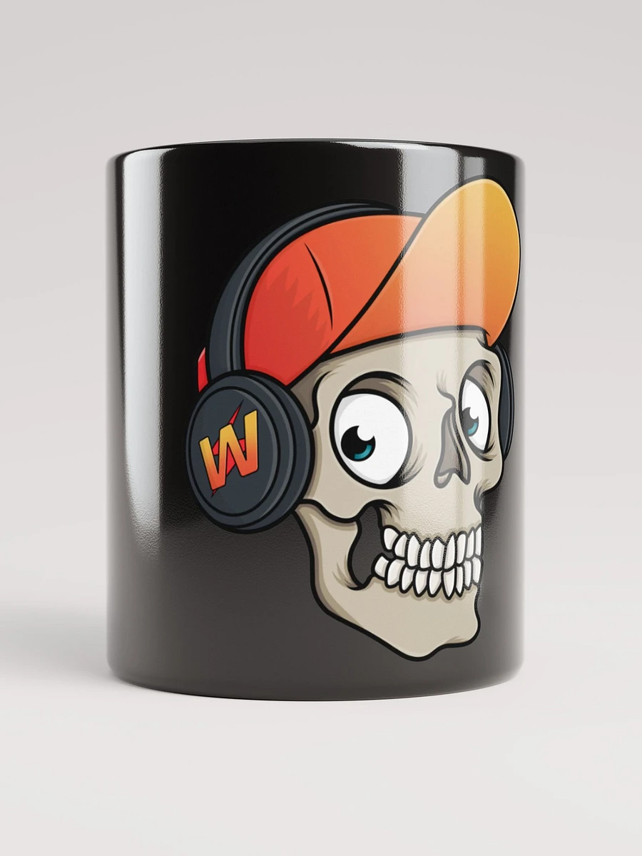 Woolfener Skull Logo Black Glossy Mug product image (2)