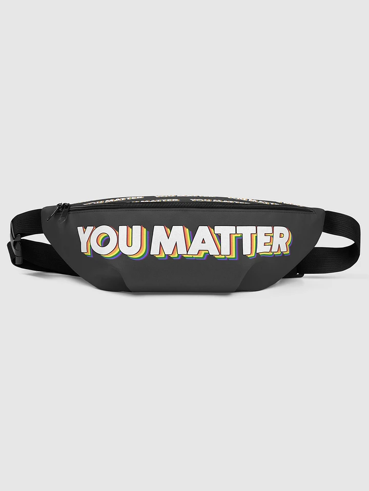 You Matter Pride Fanny Pack (Black) product image (1)