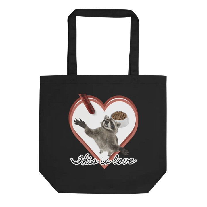 Tote Bag - This Is Love Raccoon product image (1)