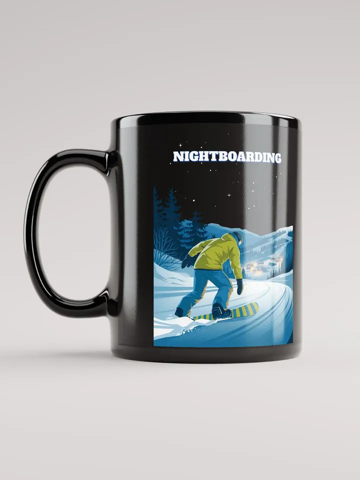Nightboarding - Midnight Snowboarding Black Mug product image (1)