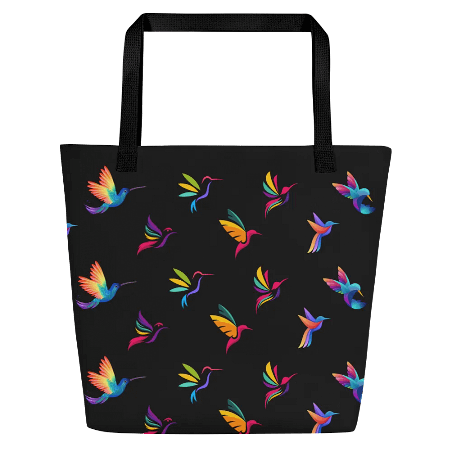 Vibrant Flight Large Tote Bag for hummingbird lovers product image (3)