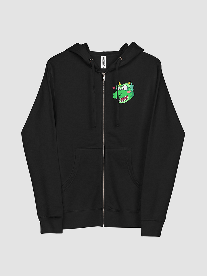 Love Green Dragon Fleece Zip Up Hoodie product image (2)