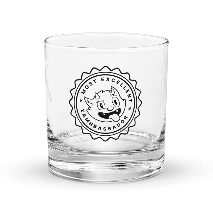 Zamnbassador "On the Rocks" Glass: Black product image (1)