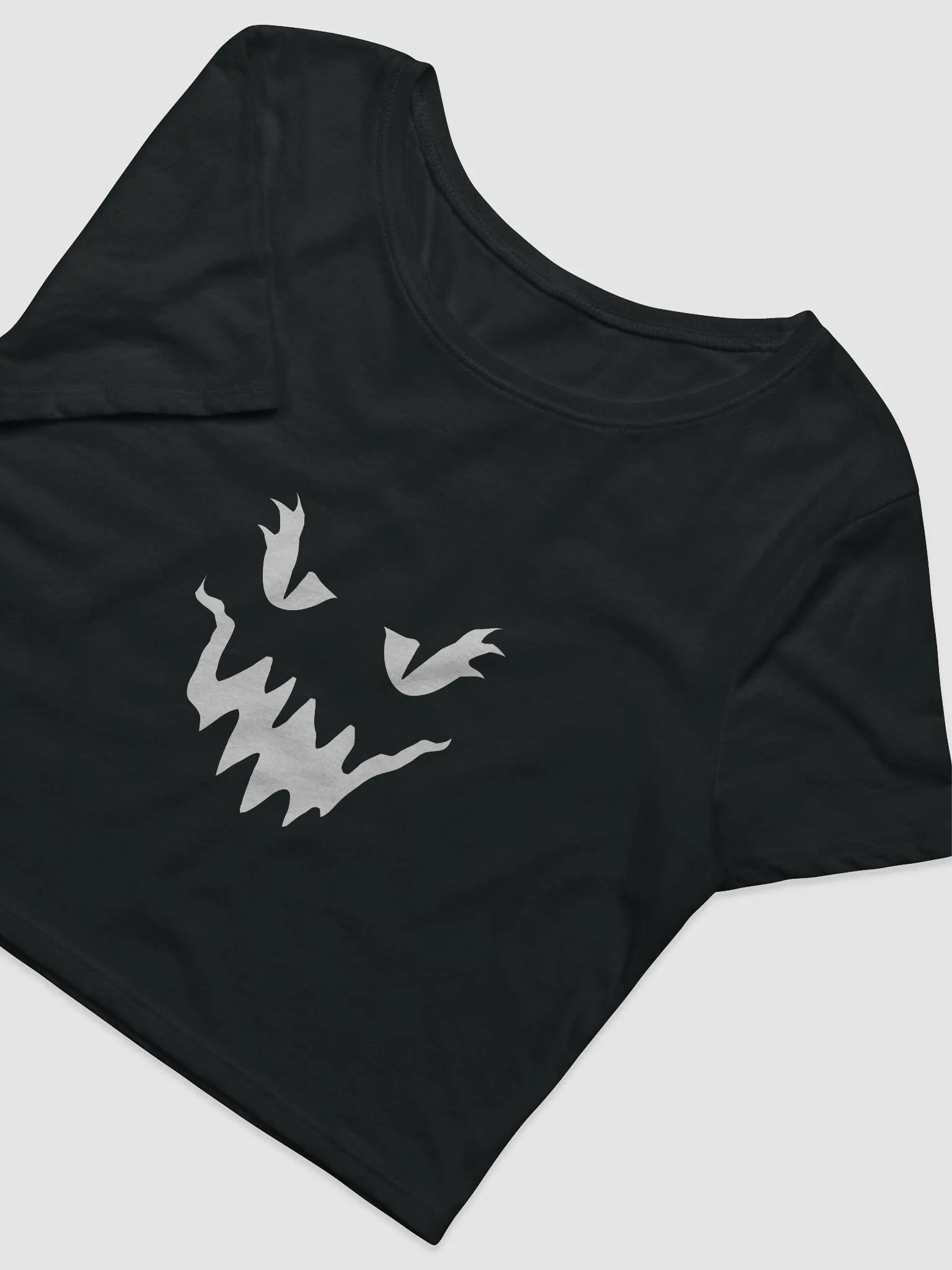 ChainingGhost White Logo Crop Top product image (3)