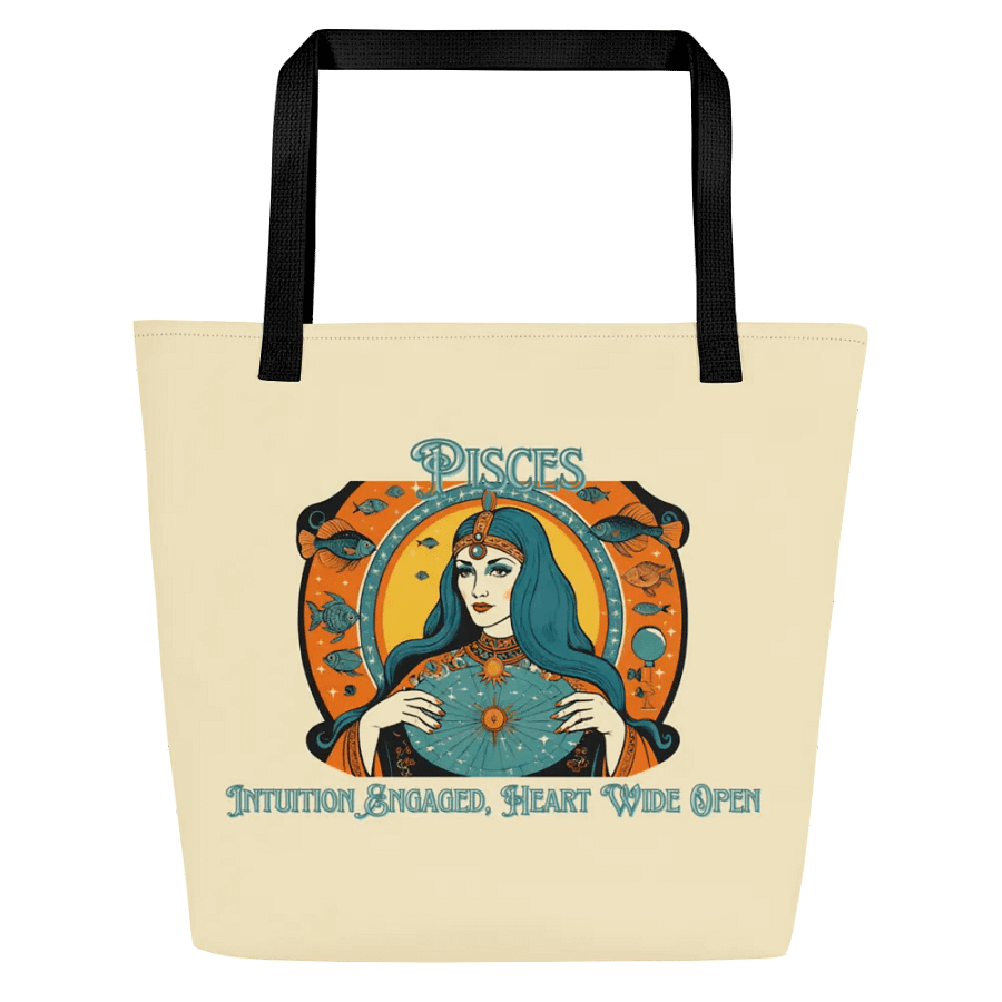 Pisces, Intuition Engaged, Cream Tote product image (1)