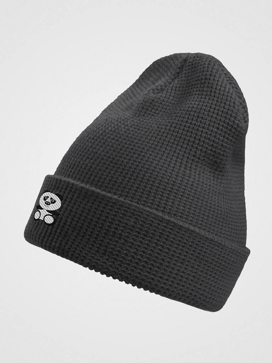 Panda Minimalist Waffle Beanie product image (8)