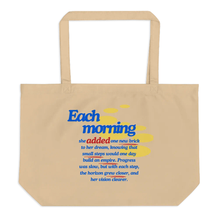 "Brick by Brick Tote" - Build Your Dreams, One Step at a Time product image (1)