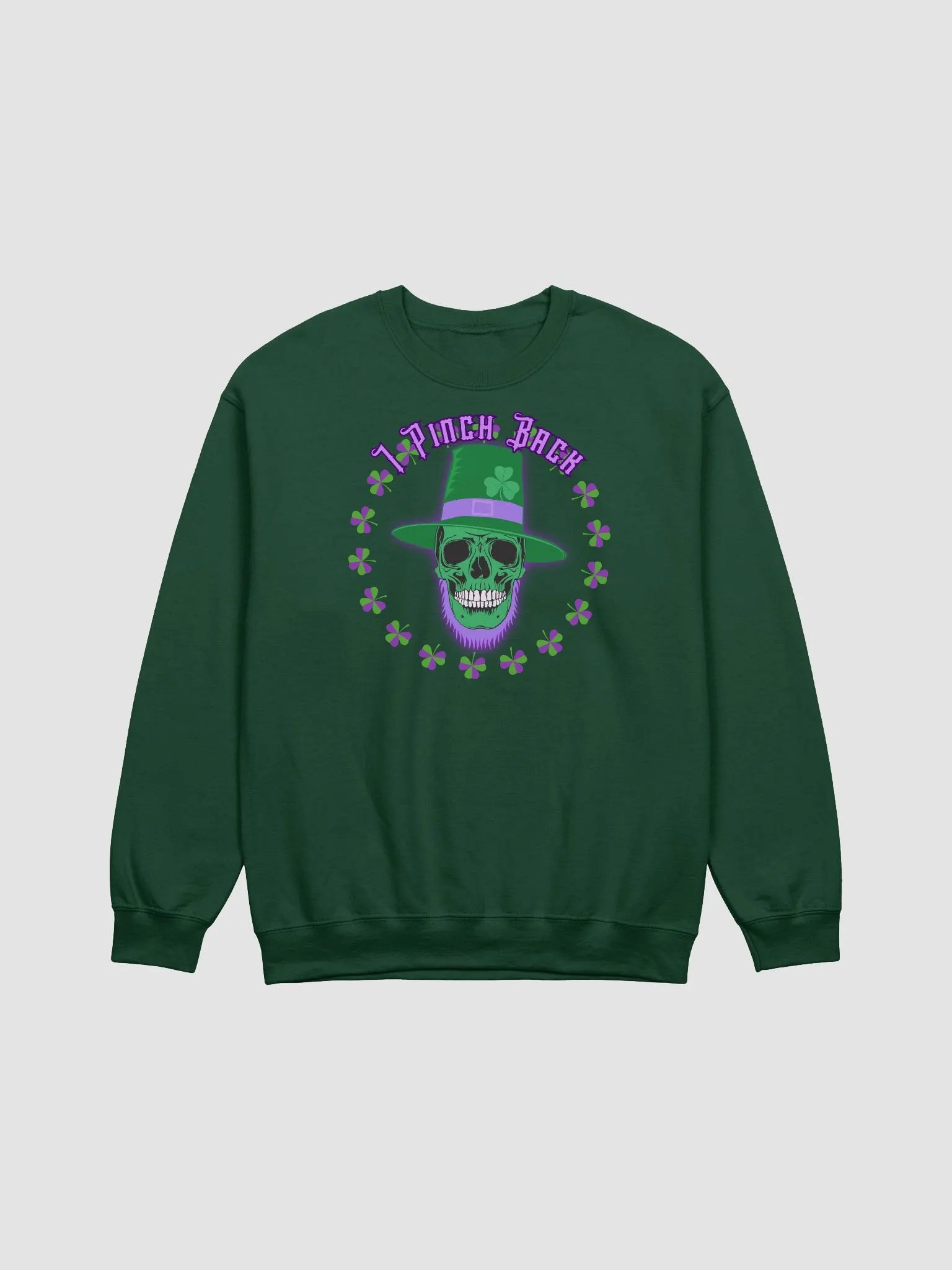 Pinch Back Skull Classic Crewneck Sweatshirt product image (1)