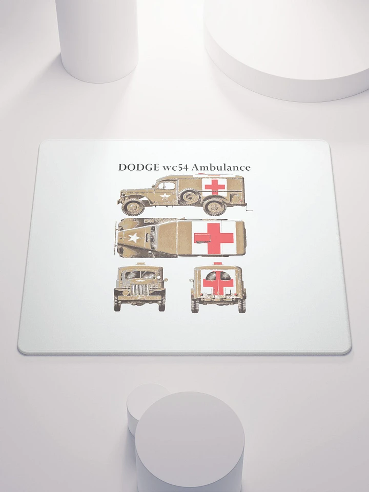 Red Cross Military Ambulance Multi-View Gaming Mouse Pad product image (1)