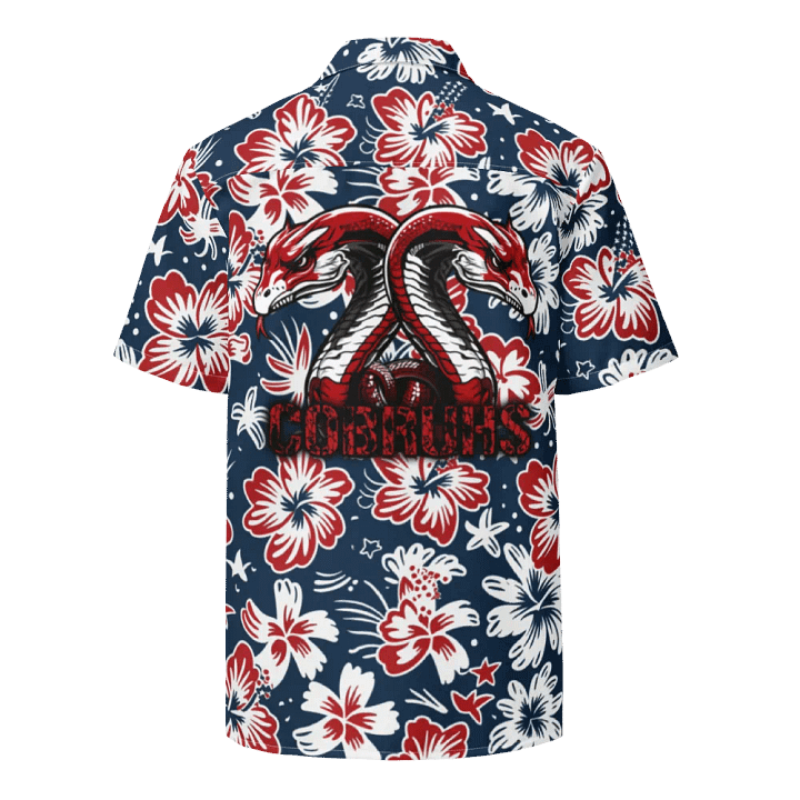 NEW! CoBruhs Red/White/Blue Hawaiian Shirt product image (2)