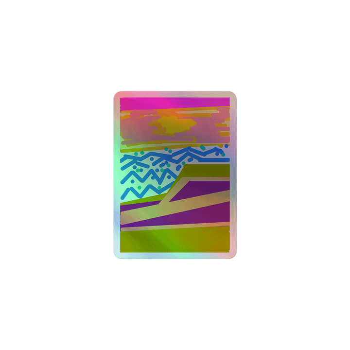 Sunset Waves Holographic Sticker Sheet product image (1)
