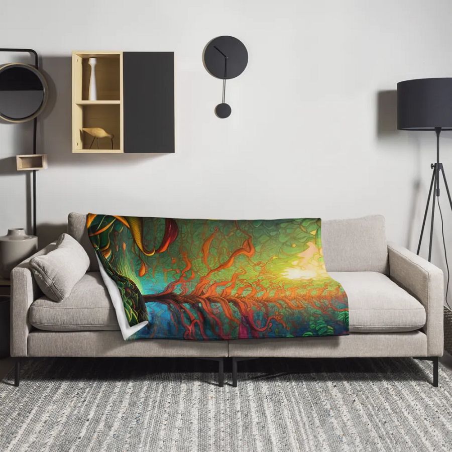 Forest abstract Jetée/ Blanket product image (12)